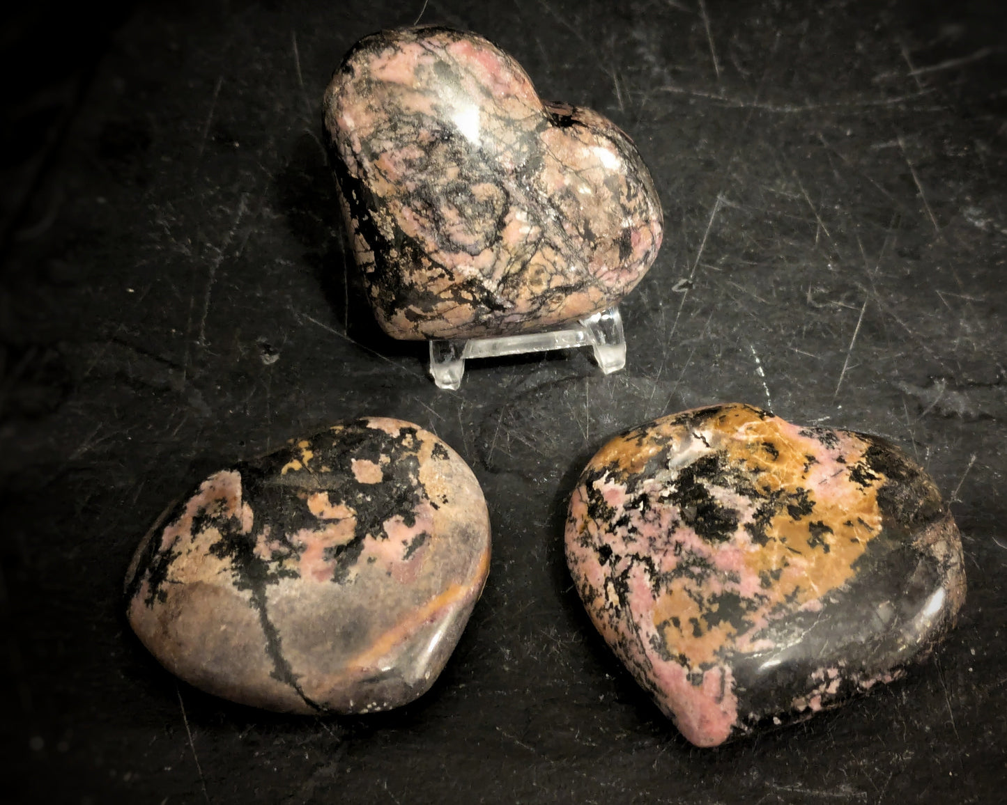 Rhodonite Hearts 1