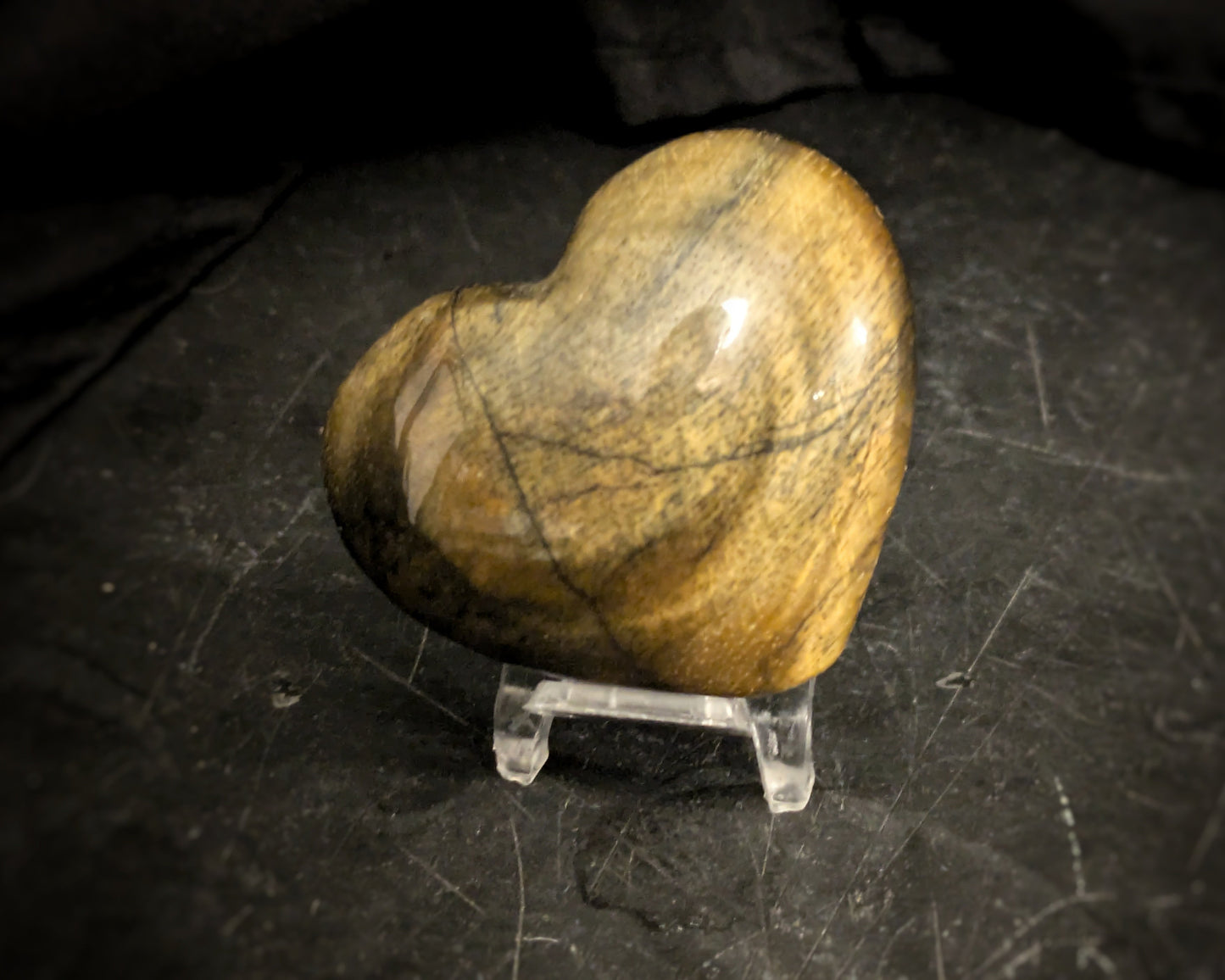 Tiger's Eye Heart 1