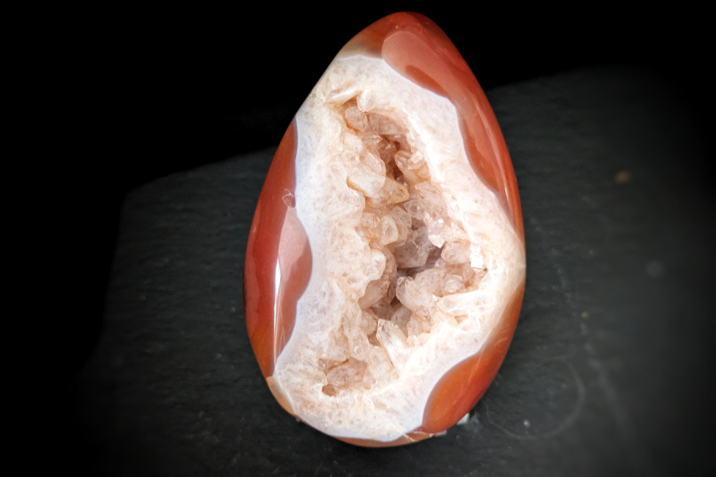 Carnelian Geode Egg 1