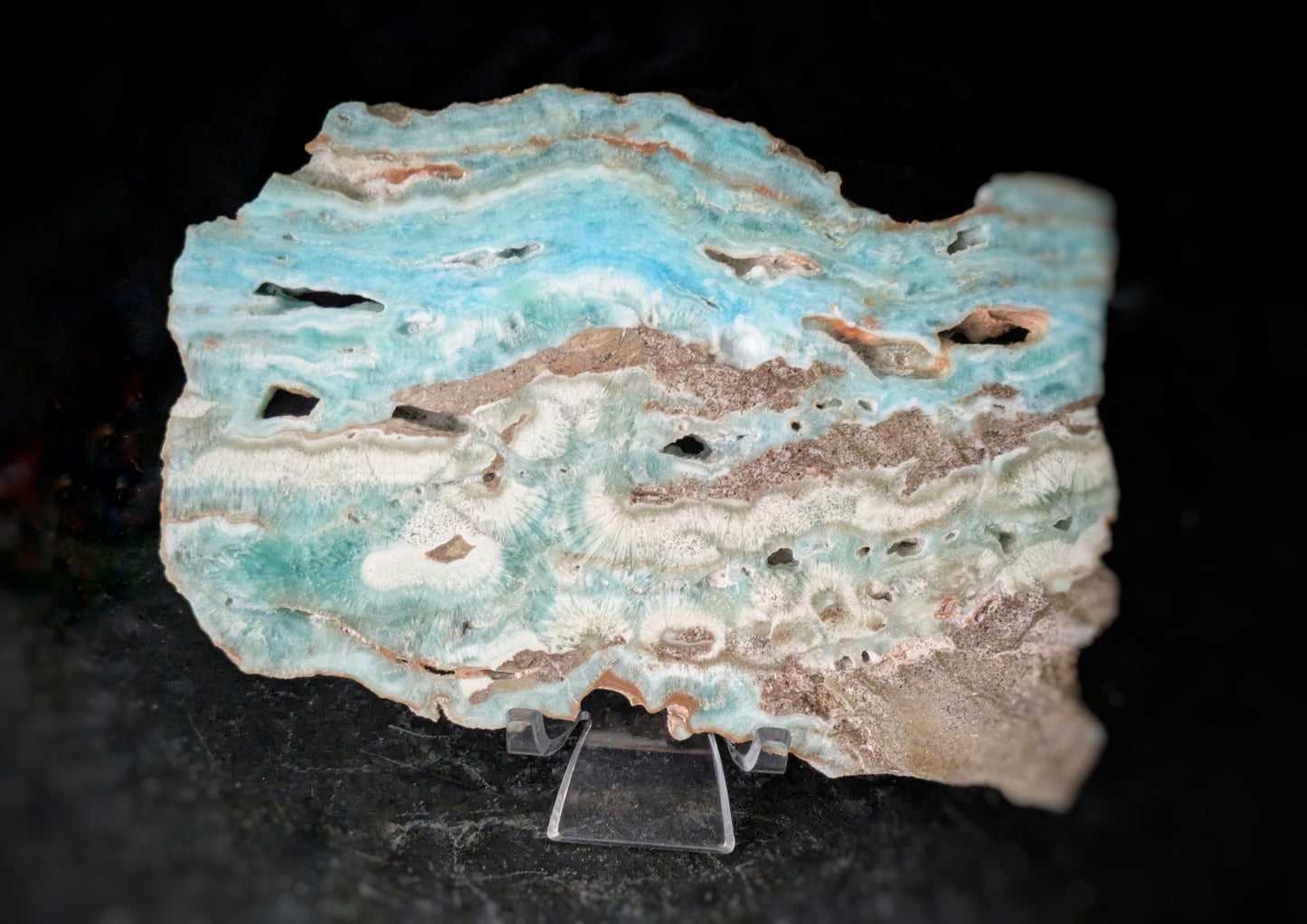 Blue Aragonite Slab 3