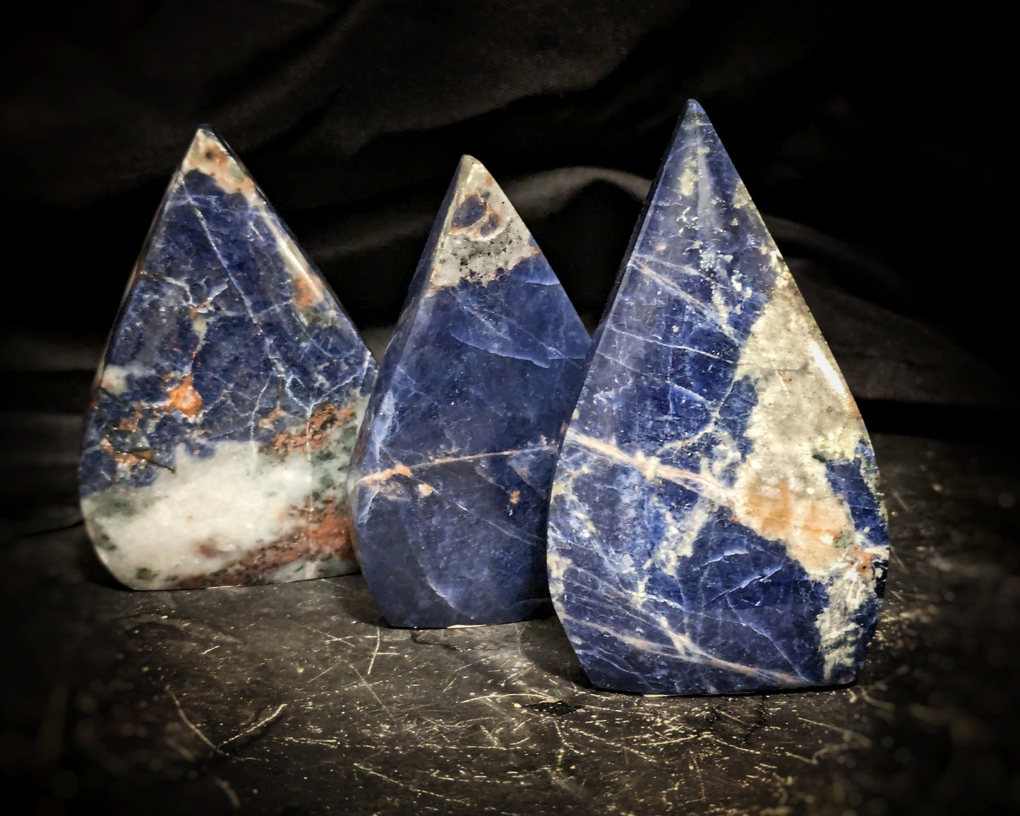 Sodalite Flame Carving