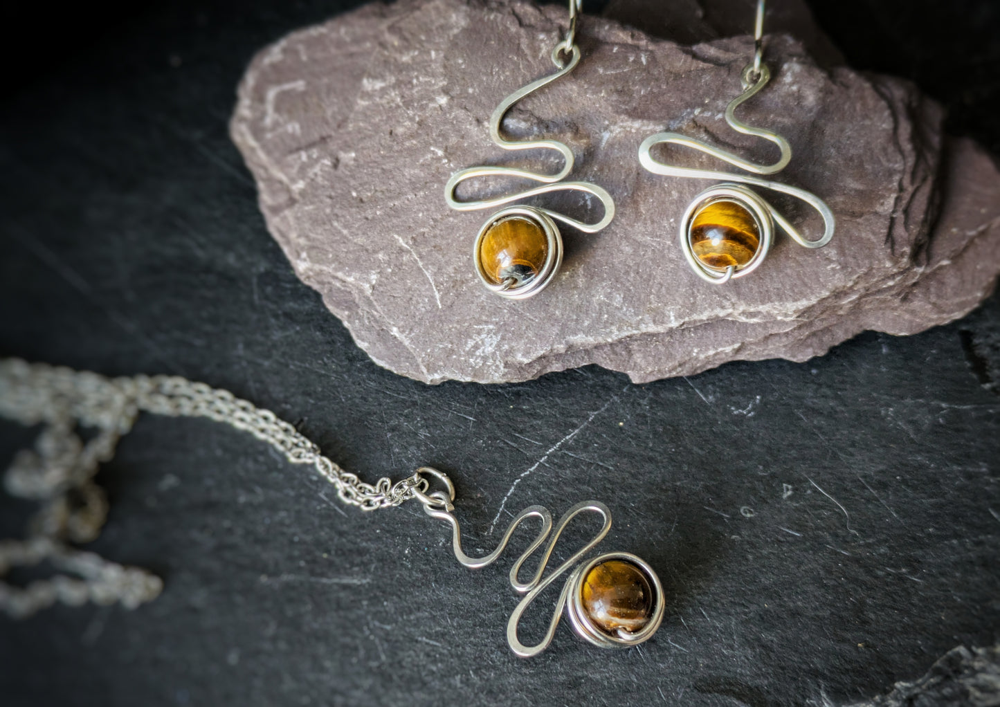 Tiger Eye Jewellery Set 3