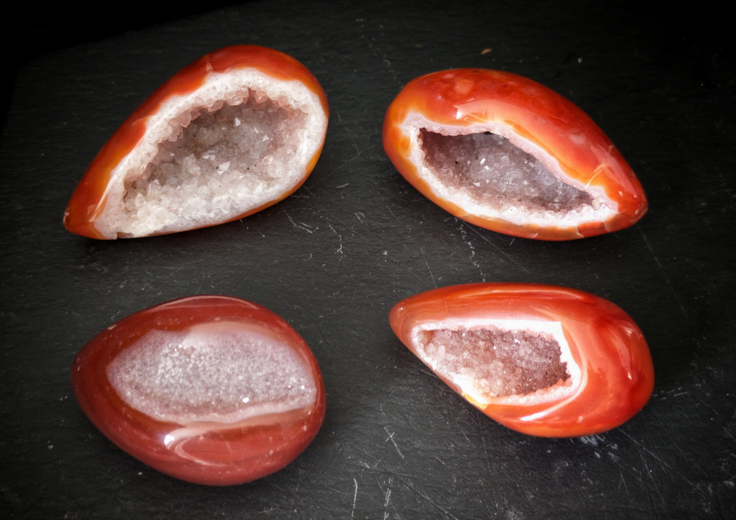 Carnelian Geode Egg