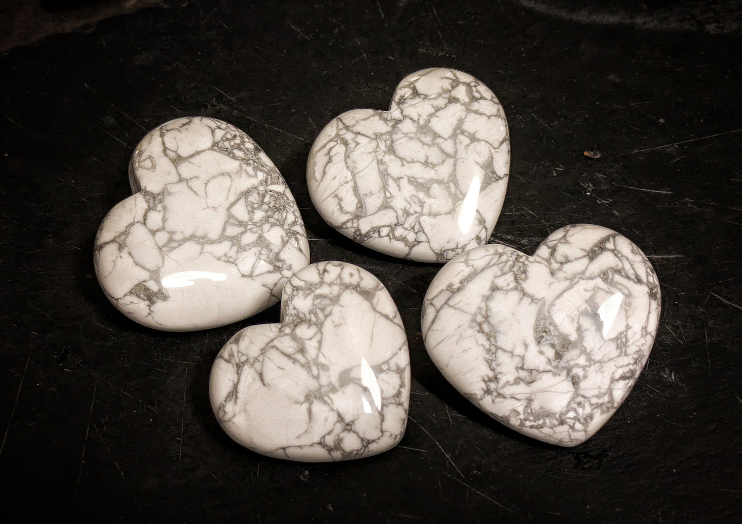 Howlite Heart