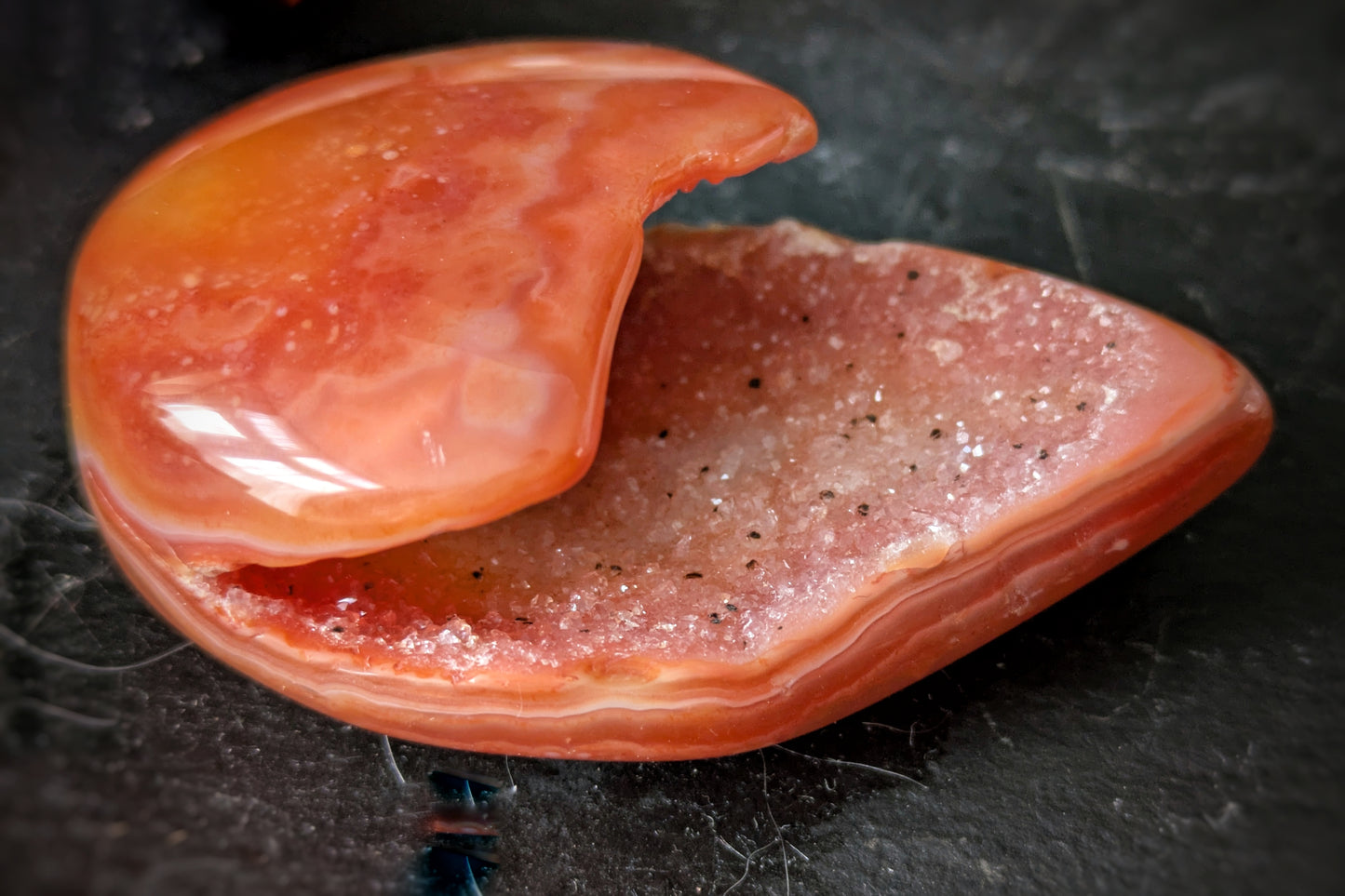 Carnelian Geode Egg 1