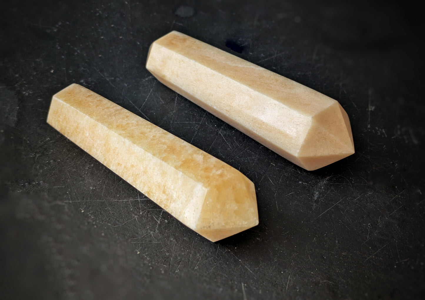 Orange Calcite Double Point