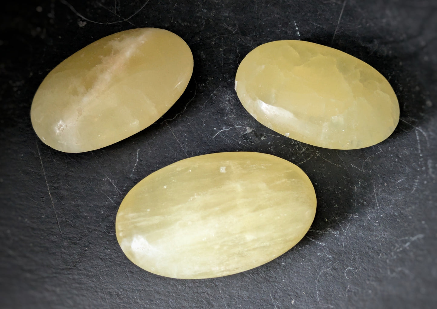 Lemon Calcite Large Palmstone