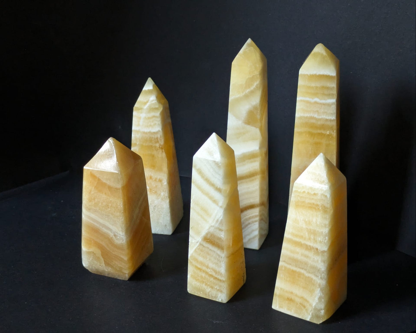 Orange Calcite Small Obelisk