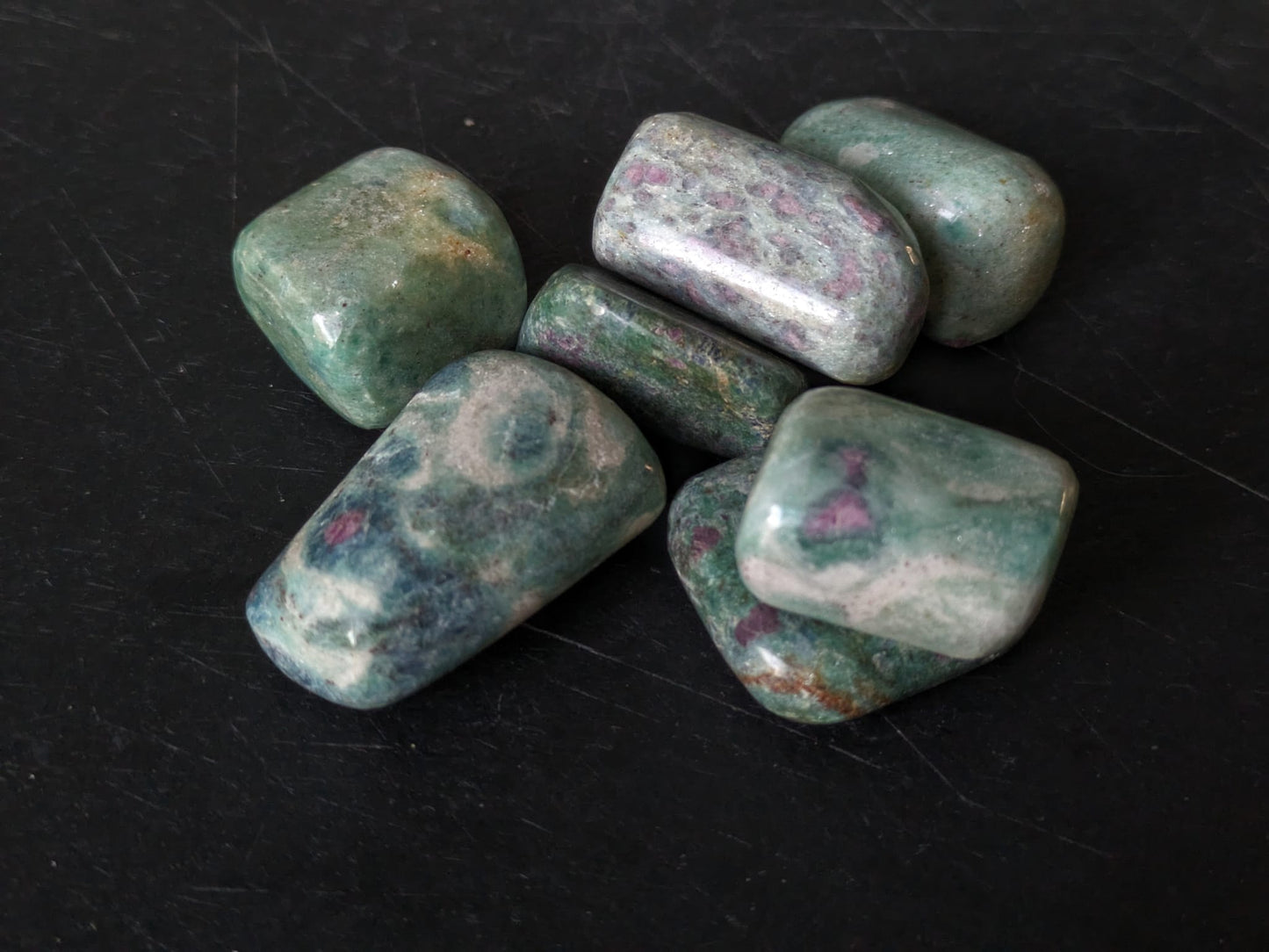 Ruby in Fuchsite Tumblestones