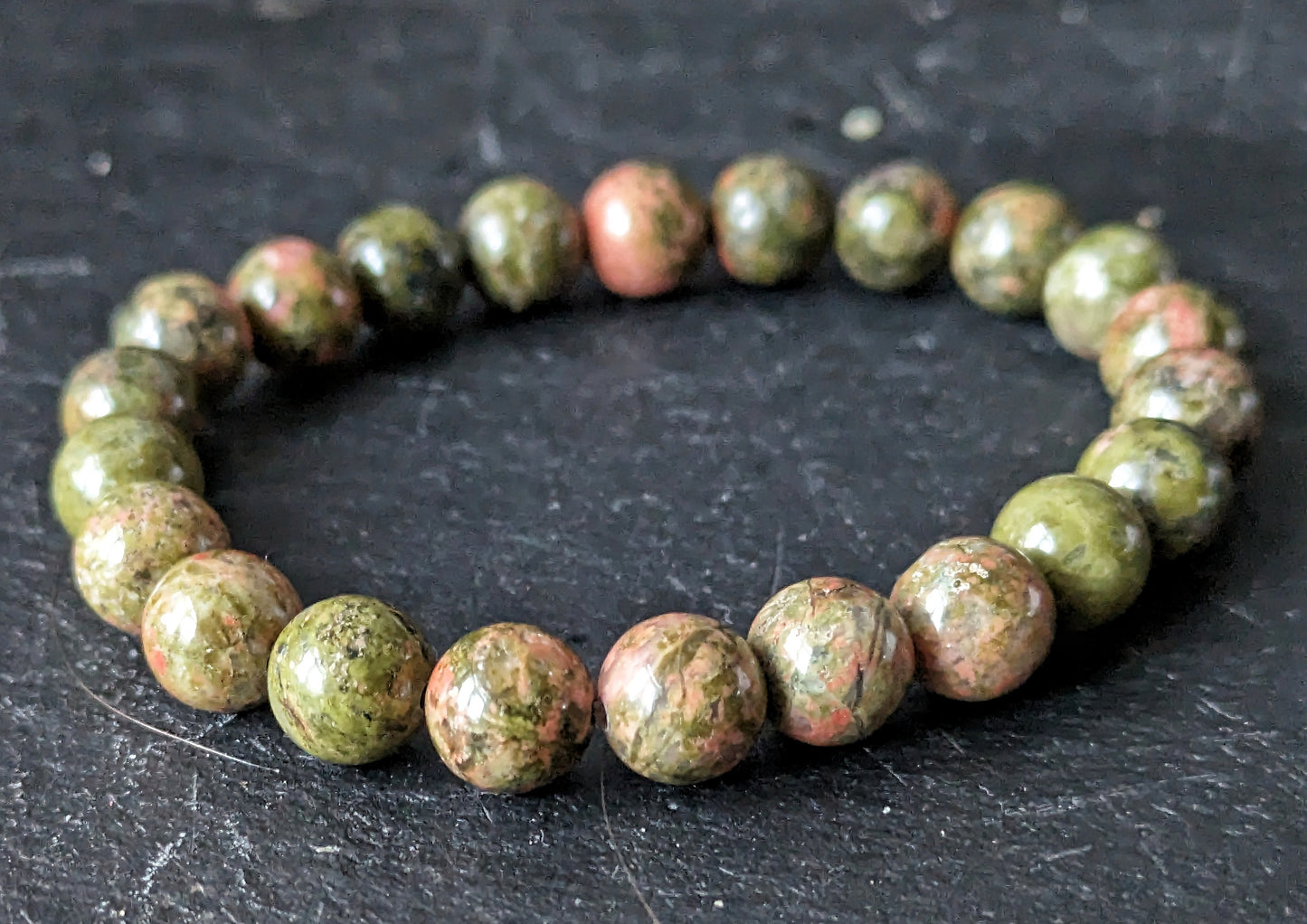 Unakite Bracelet 8mm