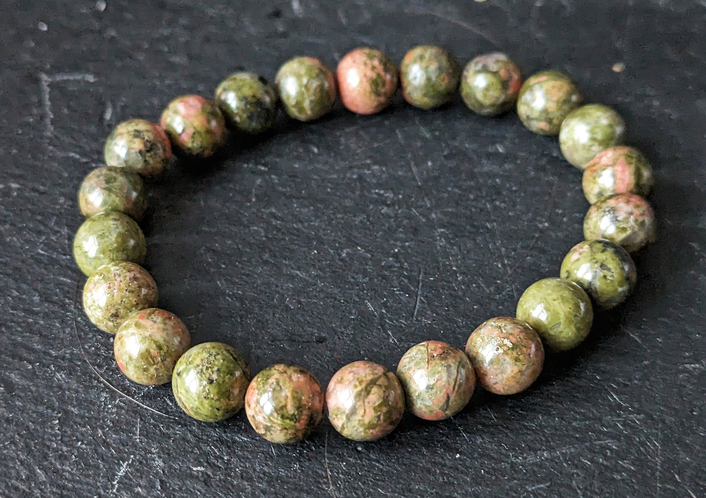 Unakite Bracelet 8mm