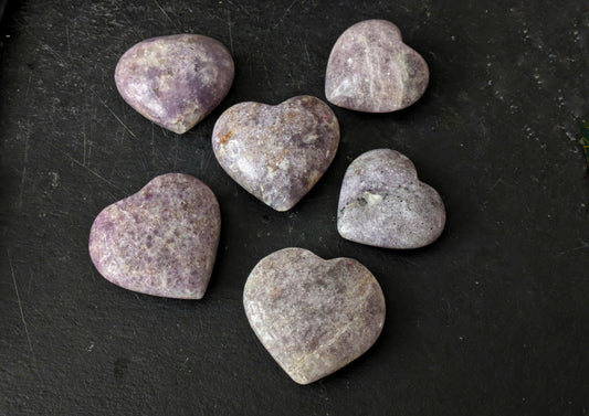 Lepidolite Small Heart