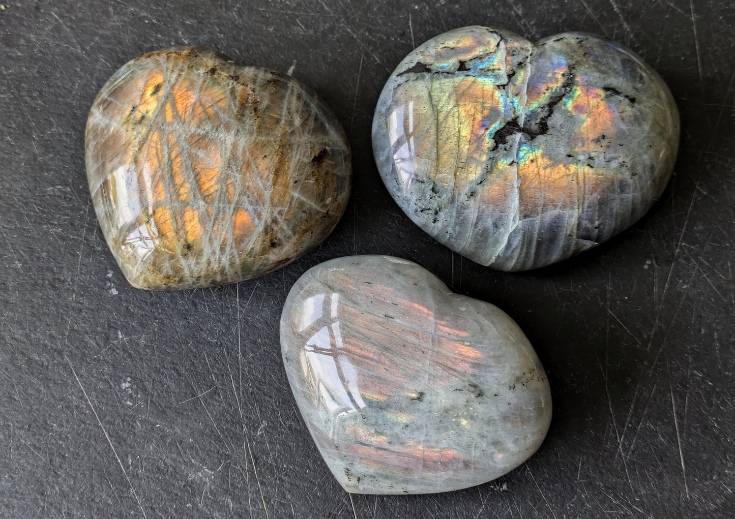 Labradorite Large Heart