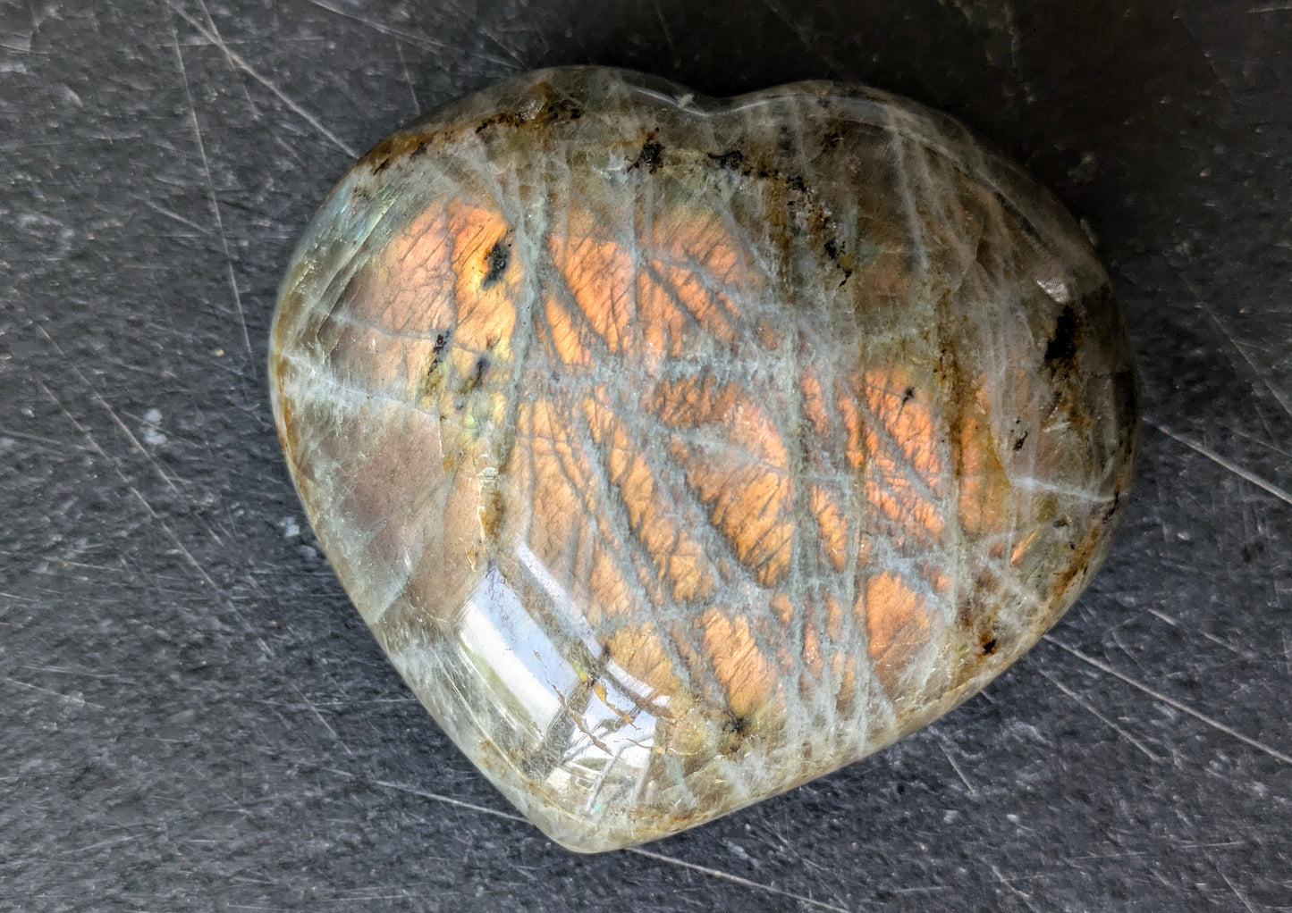 Labradorite Large Heart