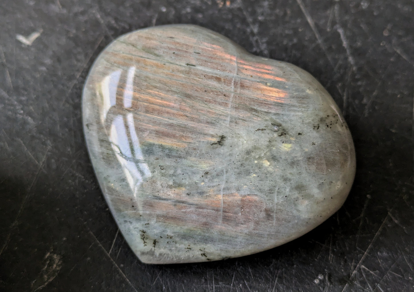 Labradorite Large Heart