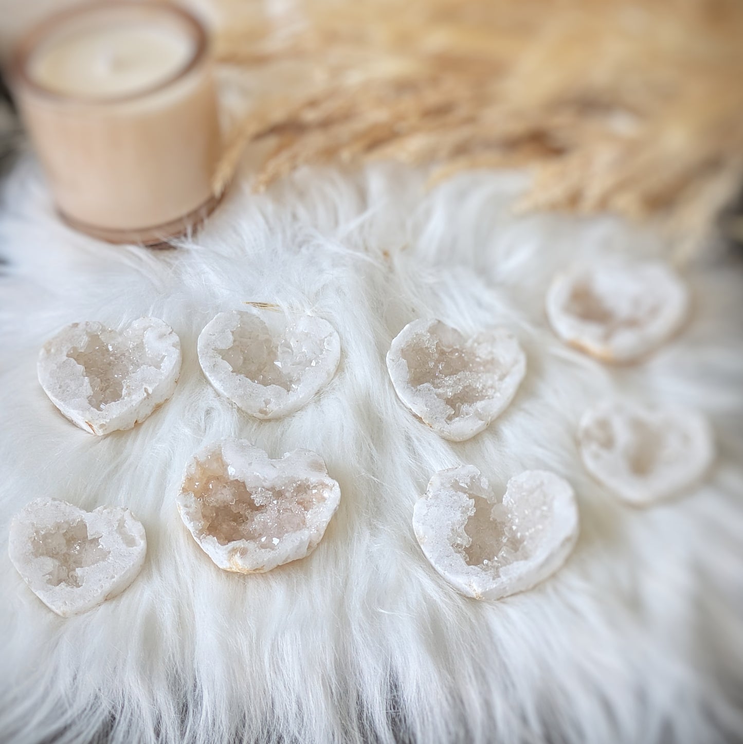 Druzy Quartz Heart