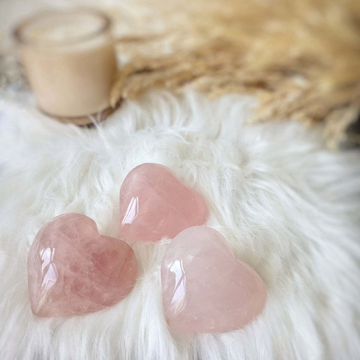 Rose Quartz Heart Medium