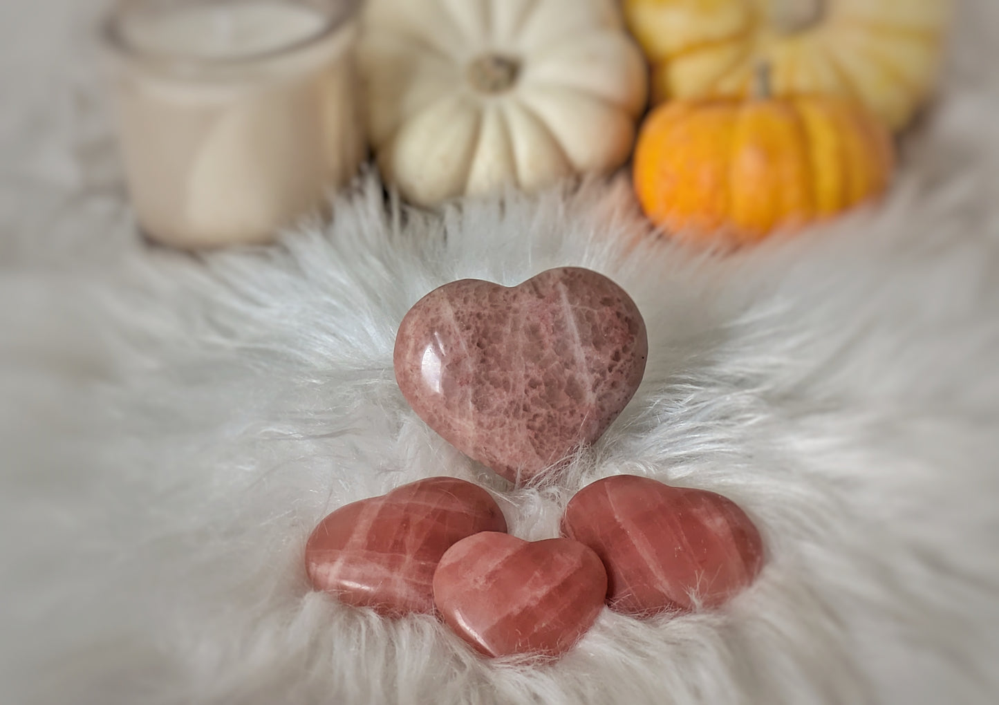 Rose Calcite Heart 1