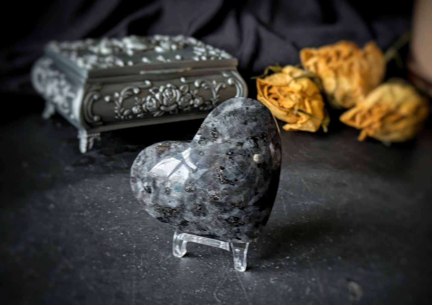 Larvikite Heart
