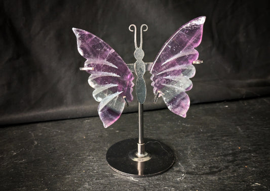 Fluorite Butterfly Wings Carving 1