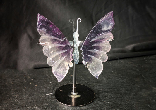 Fluorite Butterfly Wings Carving 3
