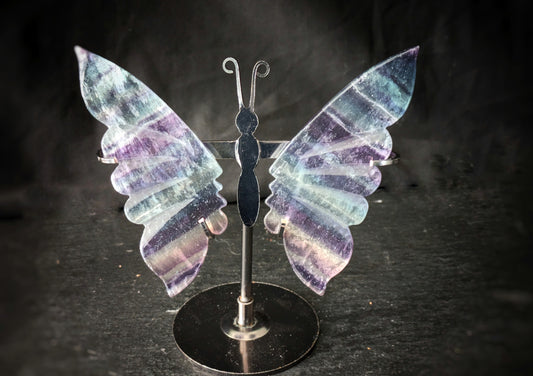 Fluorite Butterfly Wings Carving 4