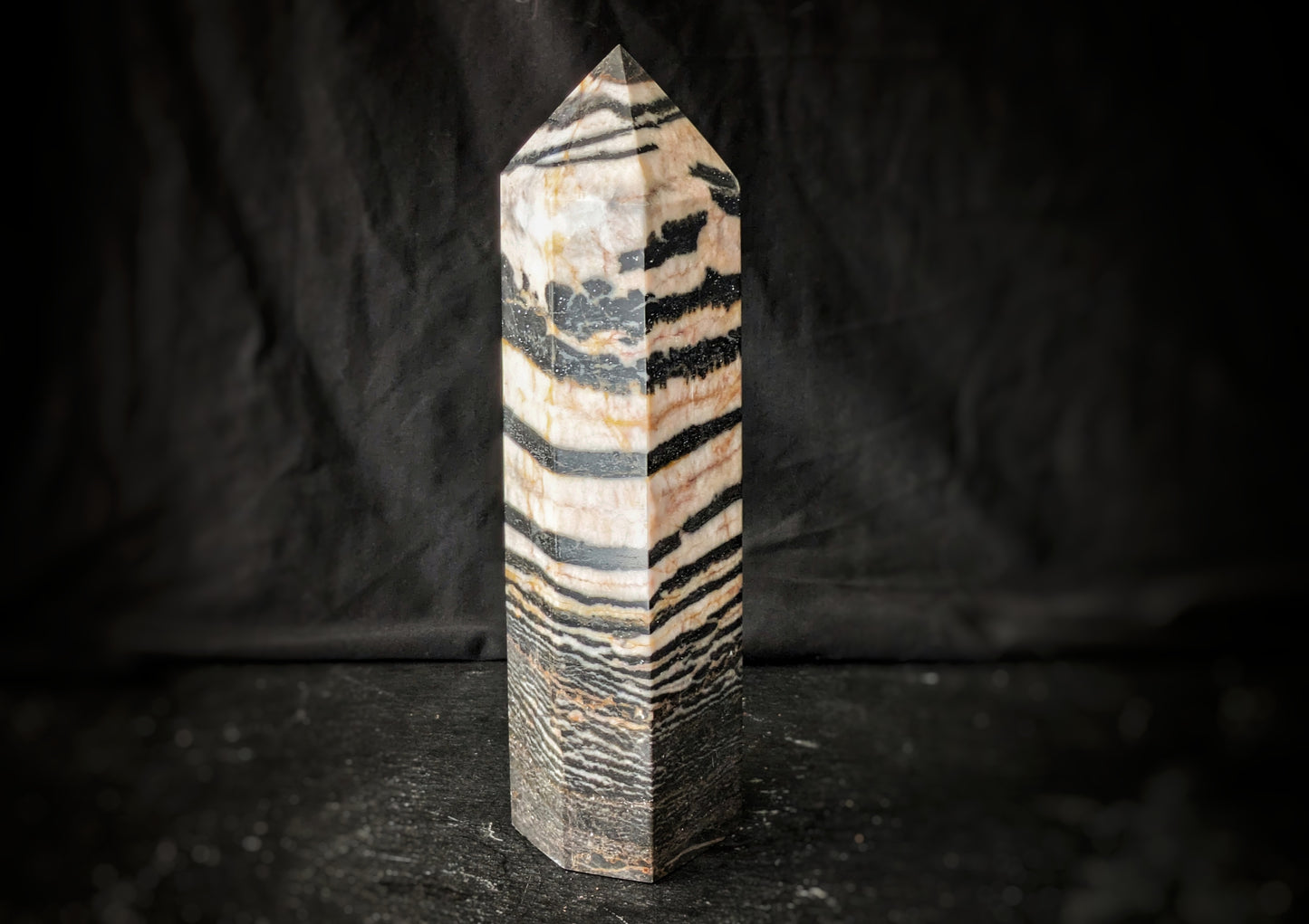 Pink Zebra Jasper Obelisk 2