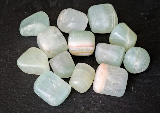 Pistachio Calcite Tumblestone