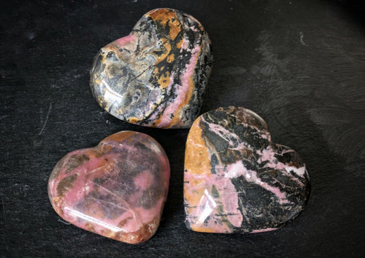 Rhodonite Hearts 2