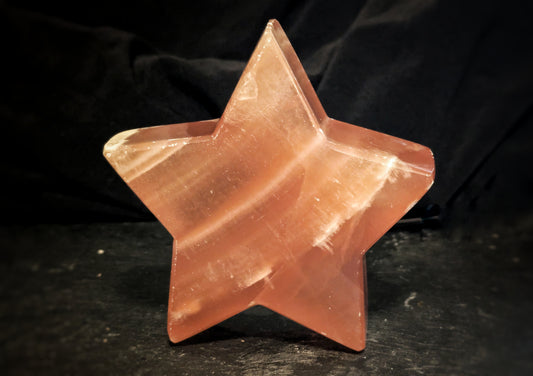 Honey Calcite Star