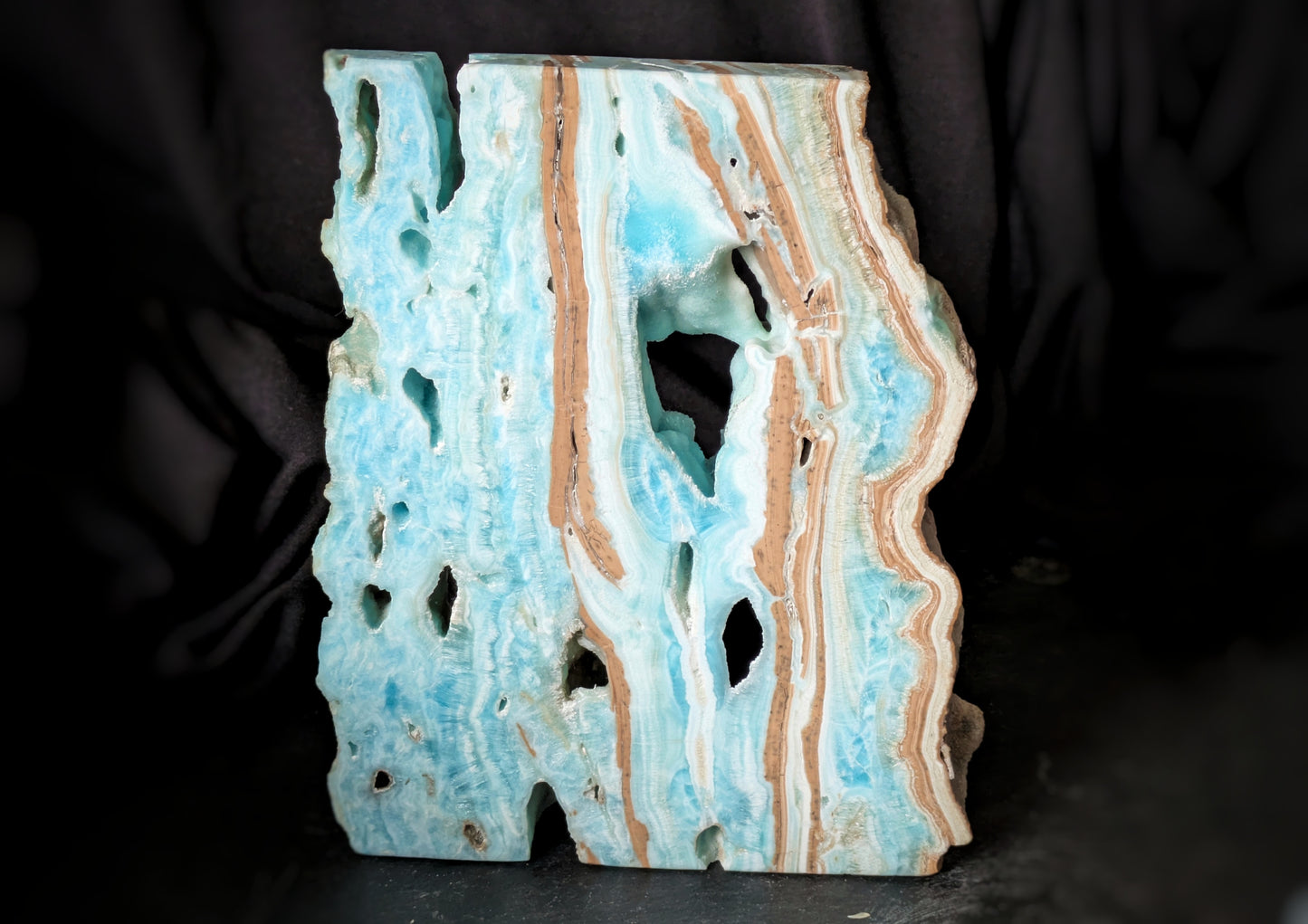 Blue Aragonite Slab 1