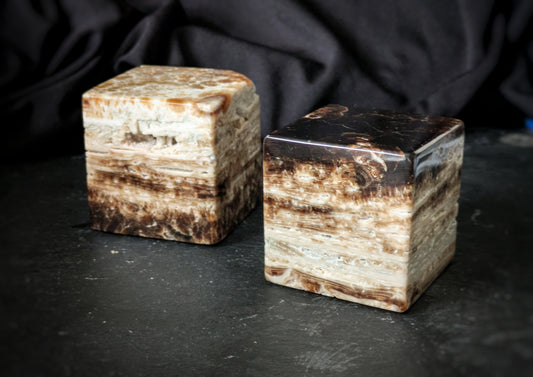 Chocolate Calcite Cube