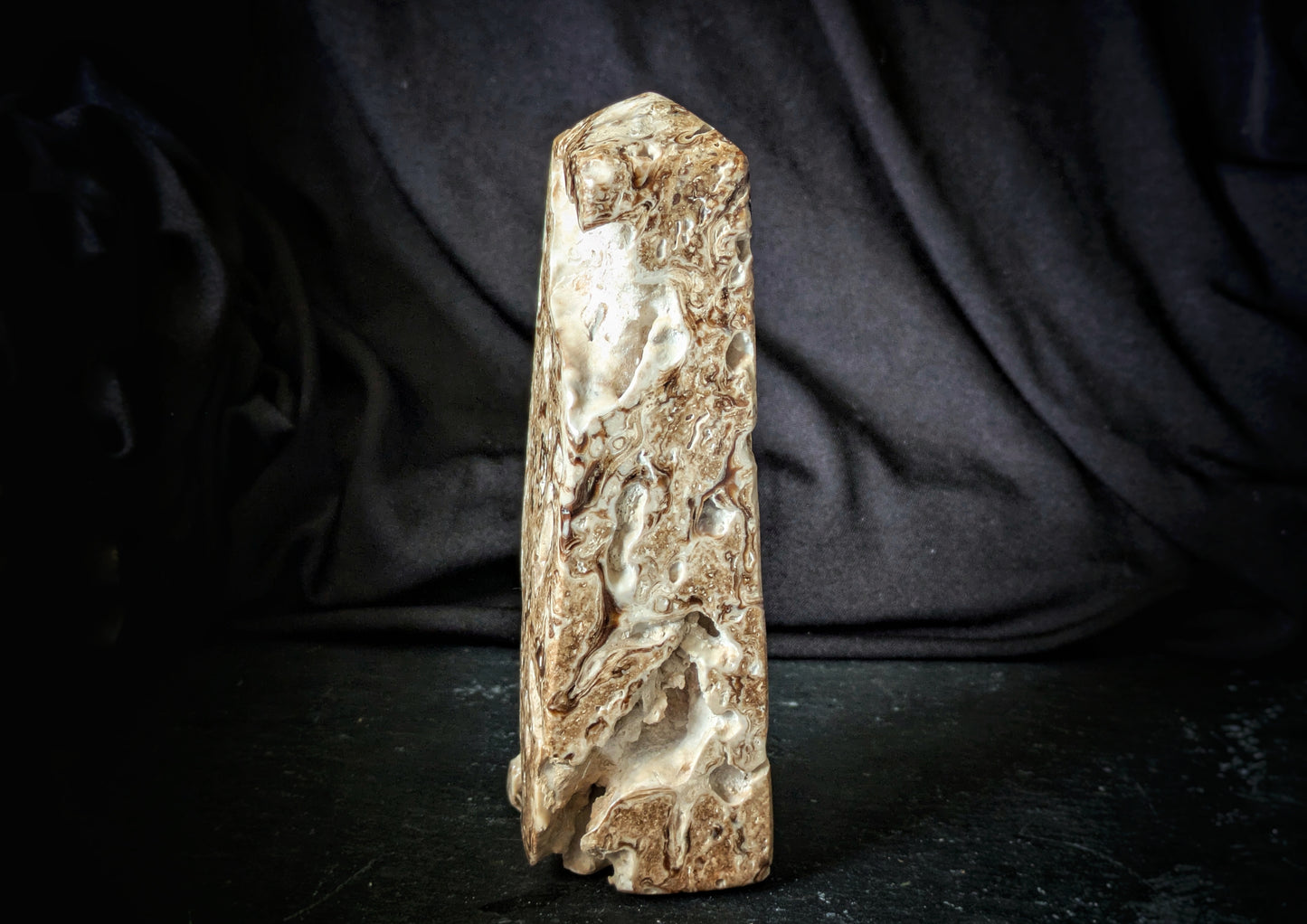 Chocolate Calcite Obelisk 2