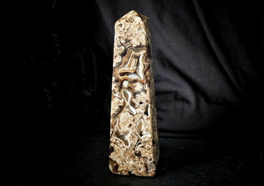 Chocolate Calcite Obelisk 3