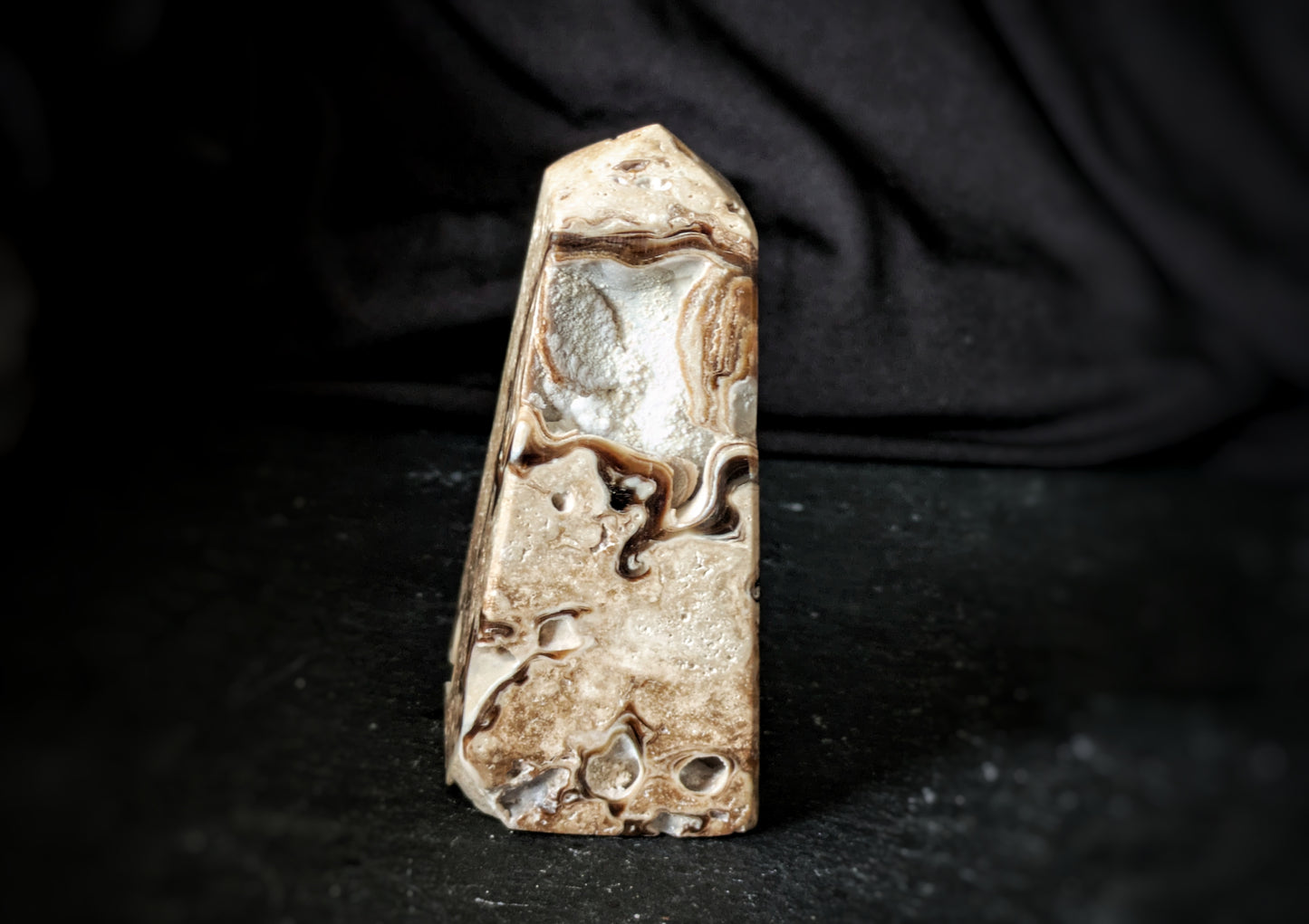 Chocolate Calcite Obelisk 7