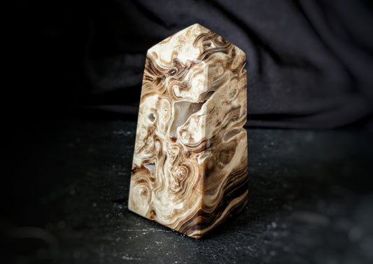 Chocolate Calcite Obelisk 8