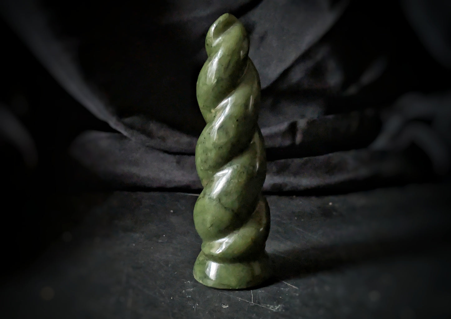 Green Serpentine Flame