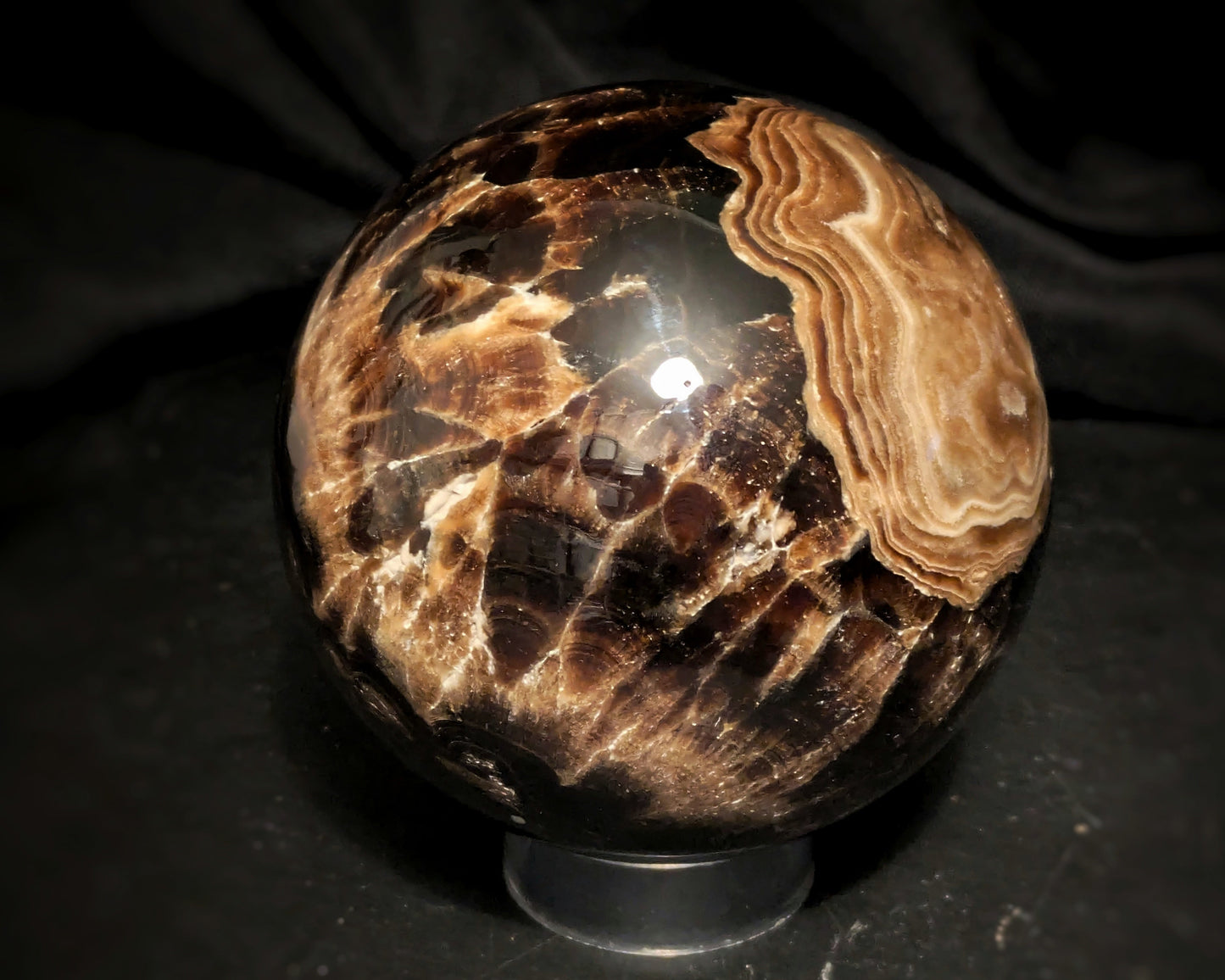 Chocolate Calcite Sphere 6