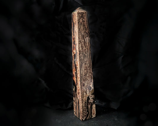 Chocolate Calcite Obelisk 3
