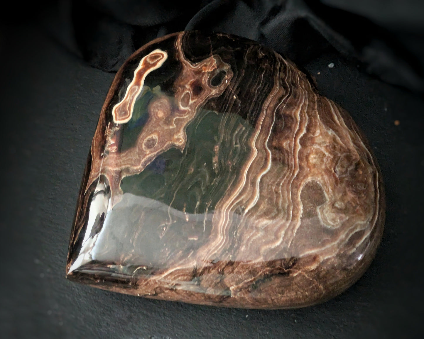 Chocolate Calcite Heart 2