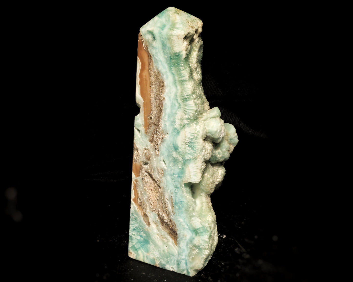 Blue Aragonite Drusy Obelisk 3