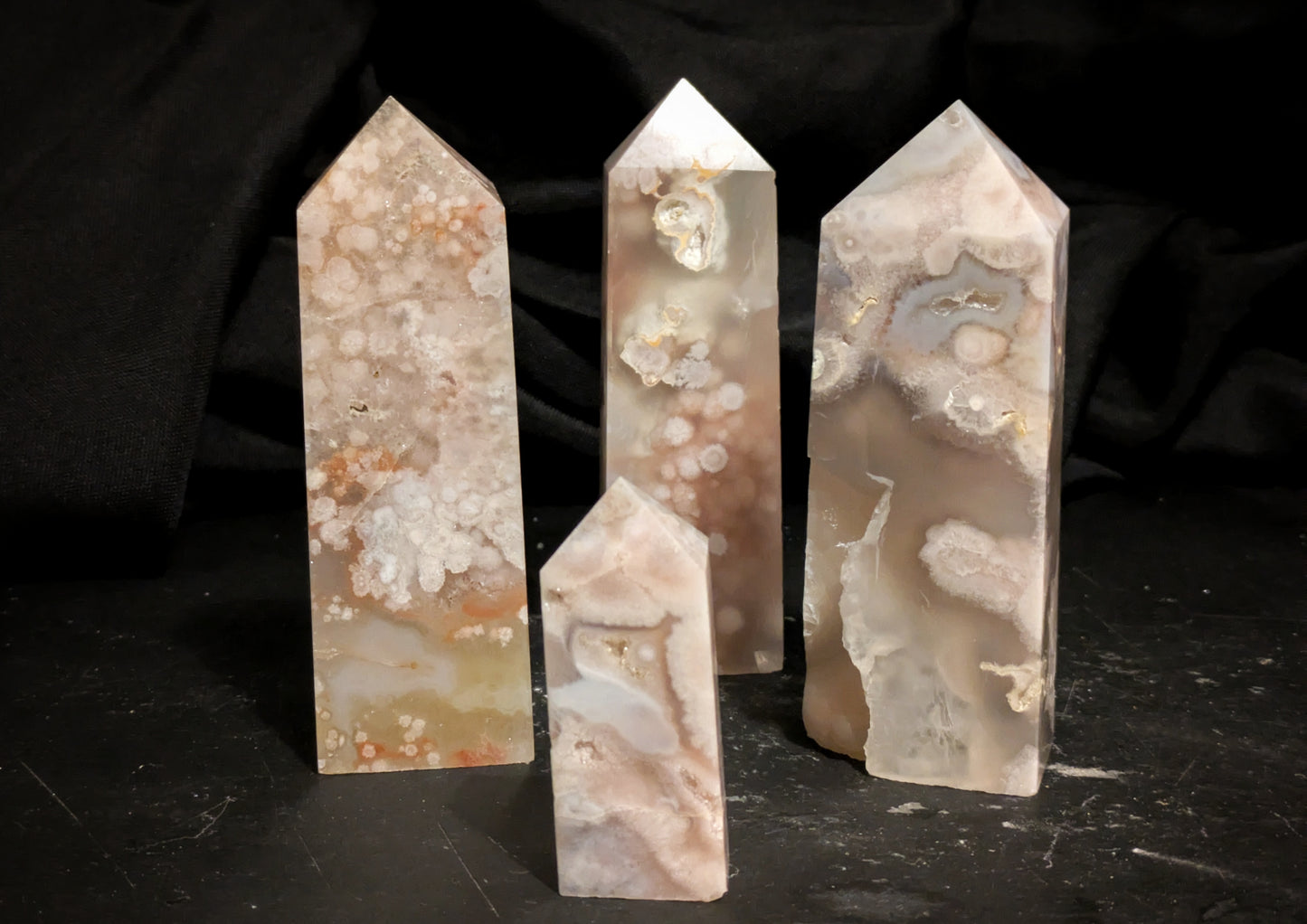 Flower Agate  Obelisk 1