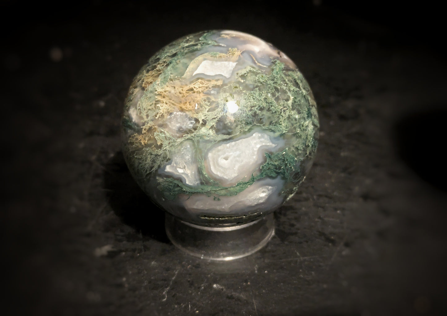 Moss Agate  Sphere