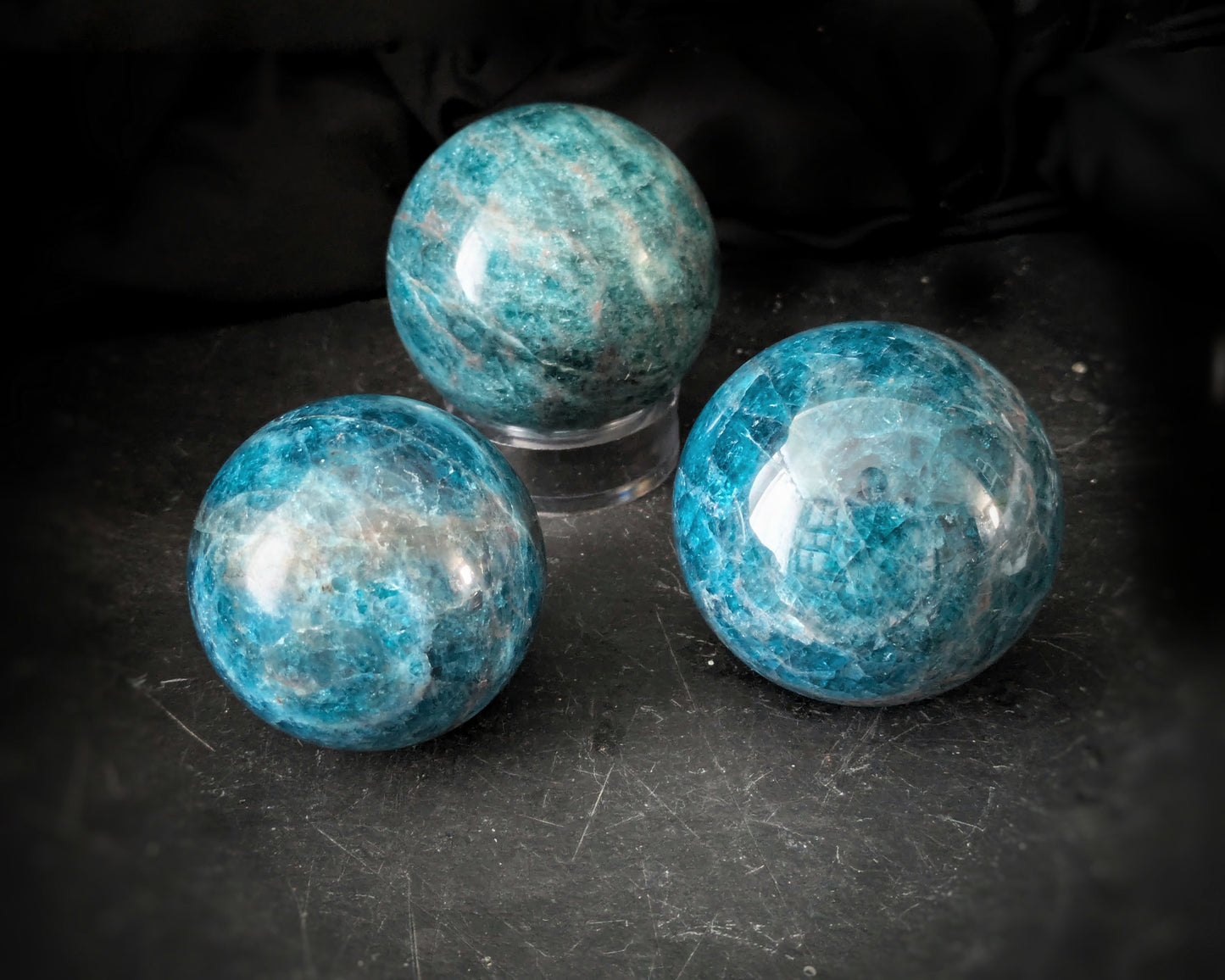 Apatite  Blue Sphere
