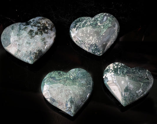 Moss Agate Heart