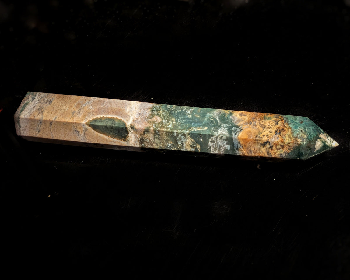 Ocean Jasper Obelisk 3 (Repared)
