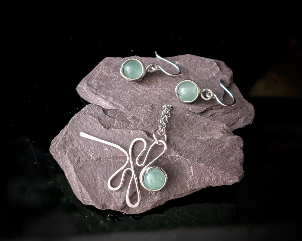 Green Aventurine Jewellery Set 8