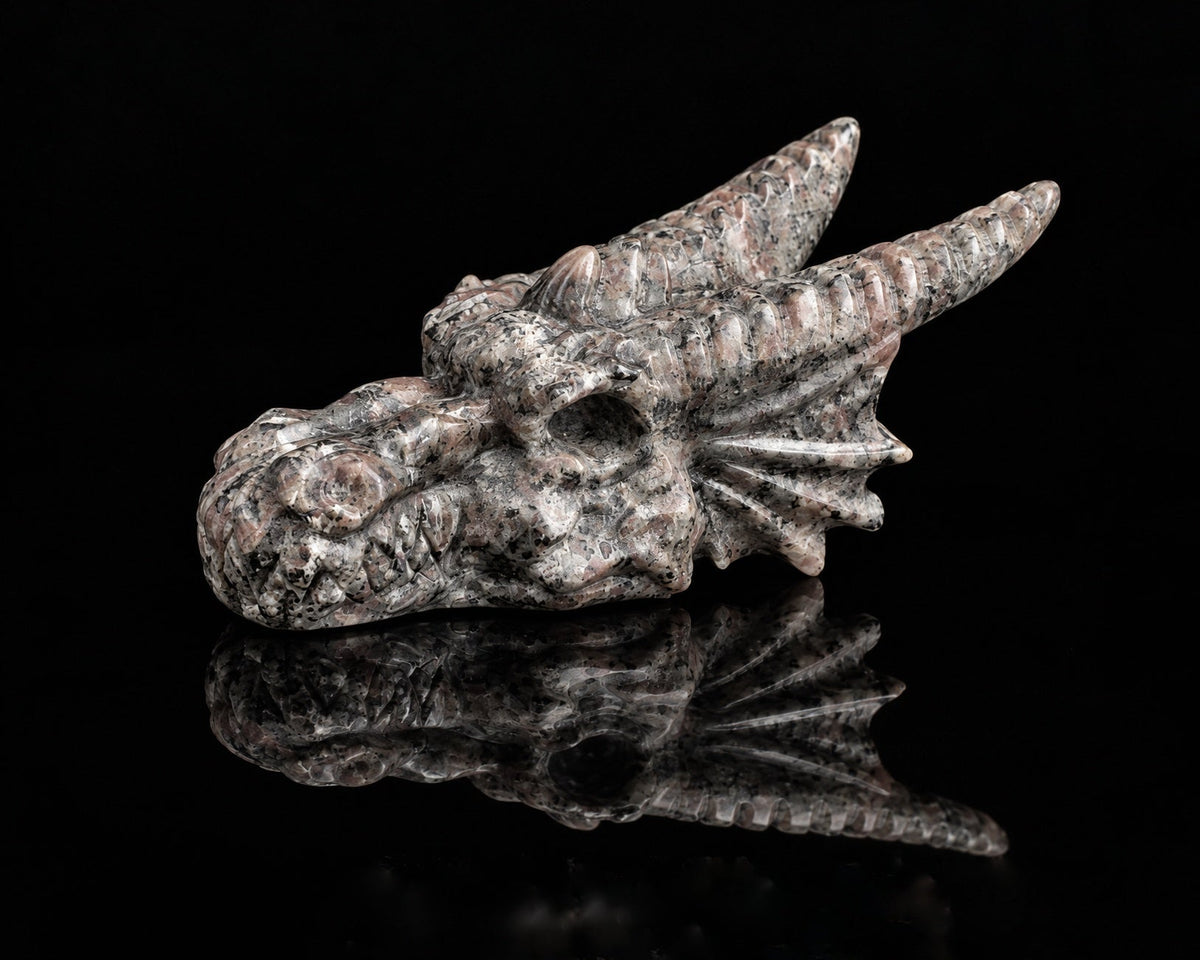 Yooperlite Dragon Head Carving