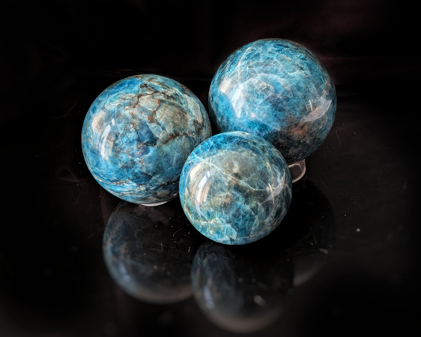Apatite  Blue Sphere