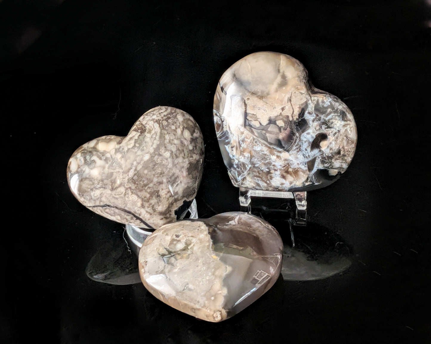 Volcano Agate Heart